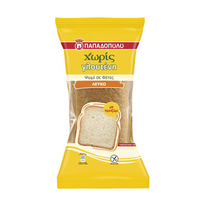 Sliced White Bread Gluten Free 300gr