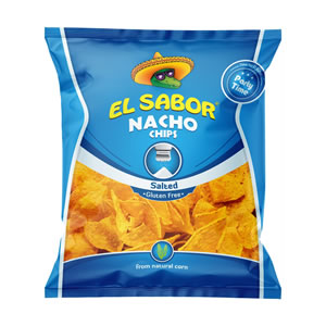 EL SABOR Nacho Chips Salted Gluten Free 225gr