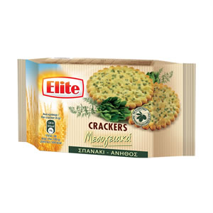 Mediterranean Crackers Spinach & Dill 105gr