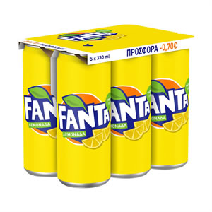 FANTA Lemonade Soft Drink 6x330ml