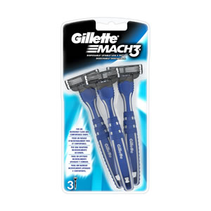 GILLETTE Mach3 Disposable Razors 3 pcs