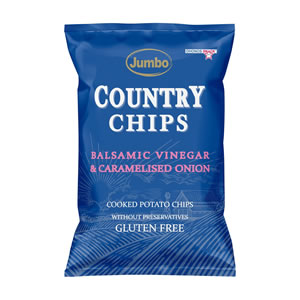 Country Chips with Balsamic Vinegar & Caramelized Onion Gluten Free 150gr