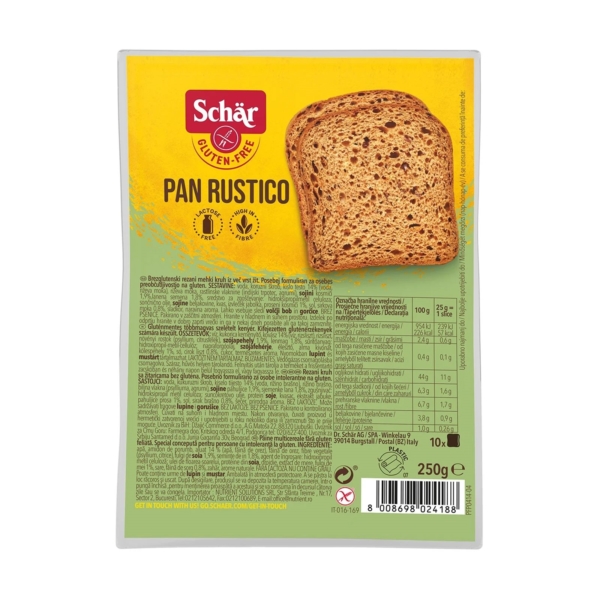 Sliced Multigrain Bread Gluten Free 250gr