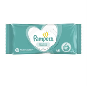 PAMPERS Baby wipes Sensitive 52 pcs
