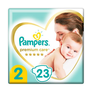 PAMPERS Premium Care Diapers No2 4-8kg 23 pcs