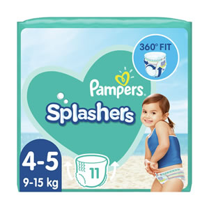 PAMPERS Splashers Swimwear Diapers No4-5 11 pcs