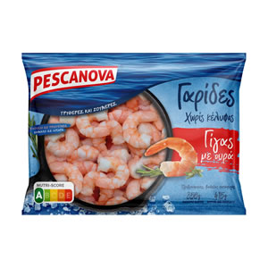 PESCANOVA Peeled Tailed Prawns Giant 350gr