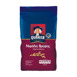 QUAKER Whole Milled Oat Flakes 500gr