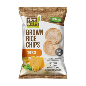 RICE UP Cheese Rice Chips Gluten Free 60gr