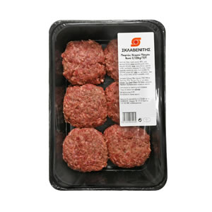 Beef patties 6pcs 720gr